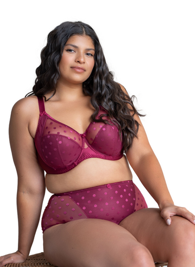 Carmen Polka Dot Lace Multi-Part Bra