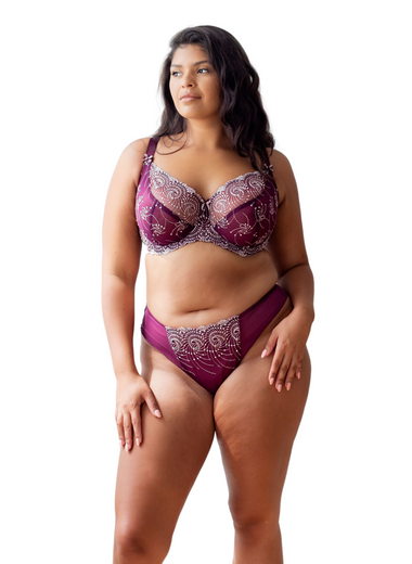 Nicole Soft Sheer Lace Bra Blossom Lilac