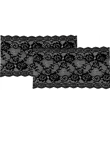 Onyx: Black Bandelettes Lace Thigh Bands