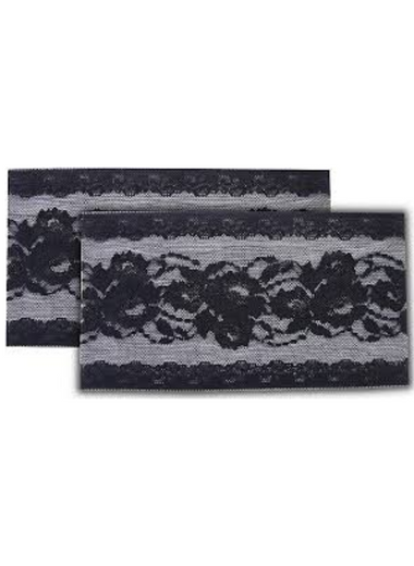 Peony: Black Bandelettes Lace Thigh Bands