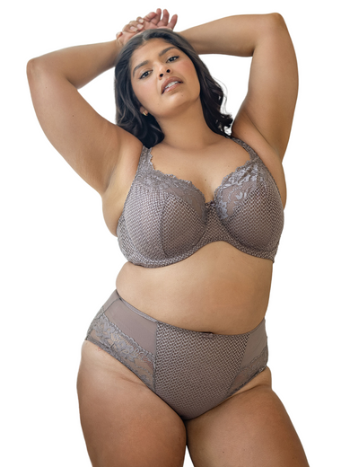 Serena Lace Multi-Part Underwire Bra Taupe