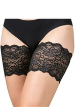 Dolce: Black Bandelettes Lace Thigh Bands