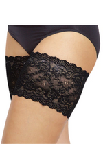 Onyx: Black Bandelettes Lace Thigh Bands
