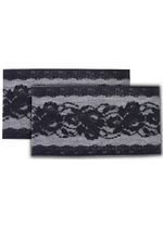 Peony: Black Bandelettes Lace Thigh Bands