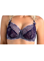 Nicole Soft Sheer Lace Bra Purple Lilac