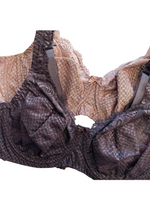 Serena Lace Multi-Part Underwire Bra Chocolate