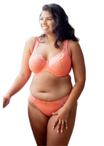 Serena Lace Multi-Part Underwire Bra Fusion Coral