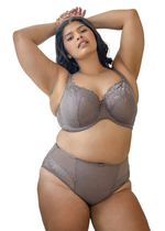 Serena Lace Multi-Part Underwire Bra Taupe